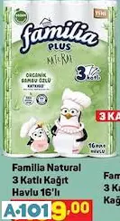 FAMİLİA 3 KATLI KAĞIT HAVLU